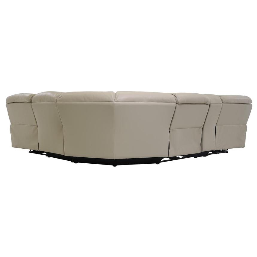 Cody Cream Leather Power Reclining Sectional with 6PCS/3PWR alternate image, 4 of 8 images.