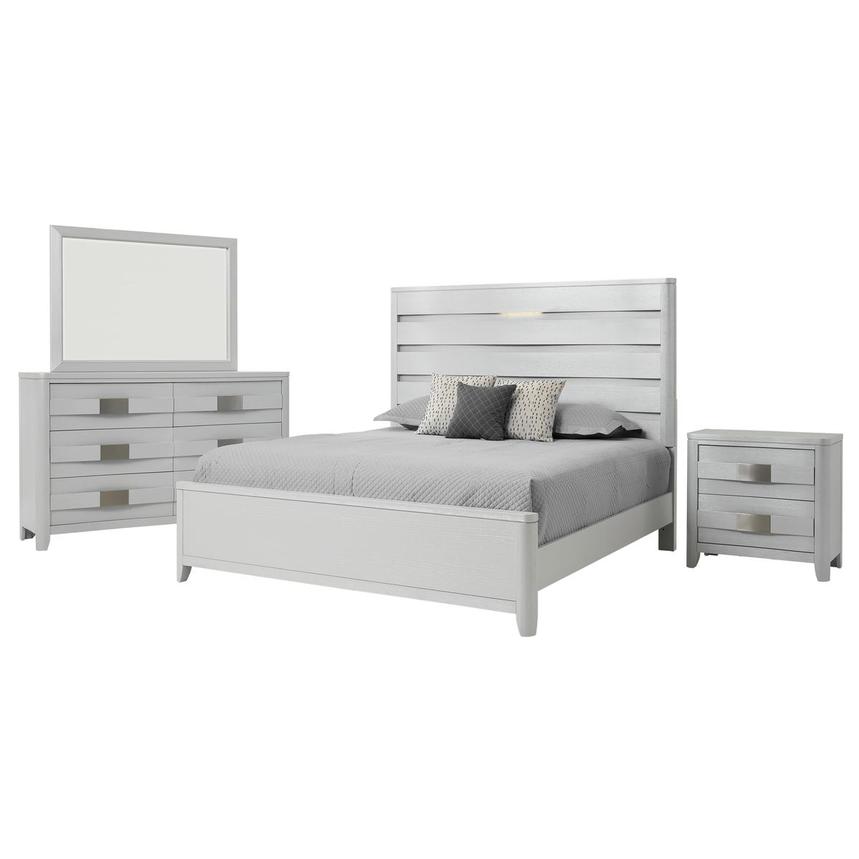 Contour White 4-Piece King Bedroom Set  main image, 1 of 5 images.