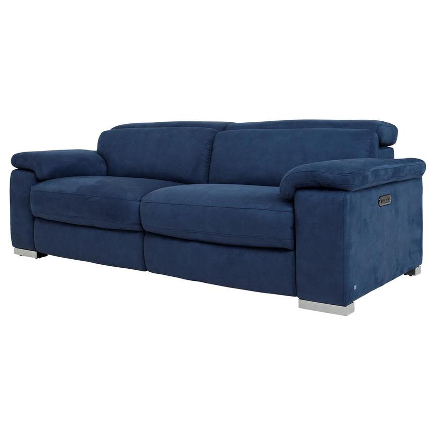 Karly Blue Power Reclining Sofa  alternate image, 2 of 11 images.