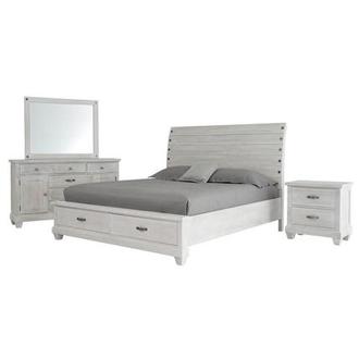 Hamilton White 4-Piece Queen Bedroom Set