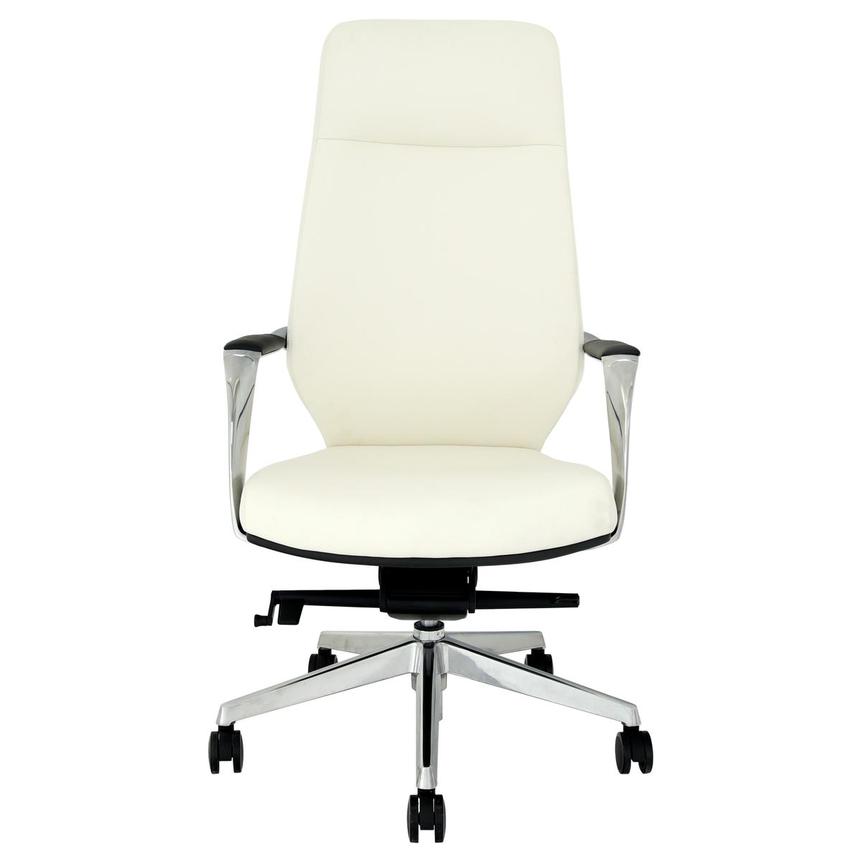 Yoshi White High Back Desk Chair  alternate image, 2 of 8 images.