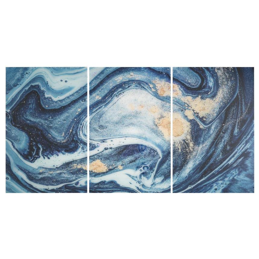Waves Set of 3 Acrylic Wall Art  main image, 1 of 4 images.