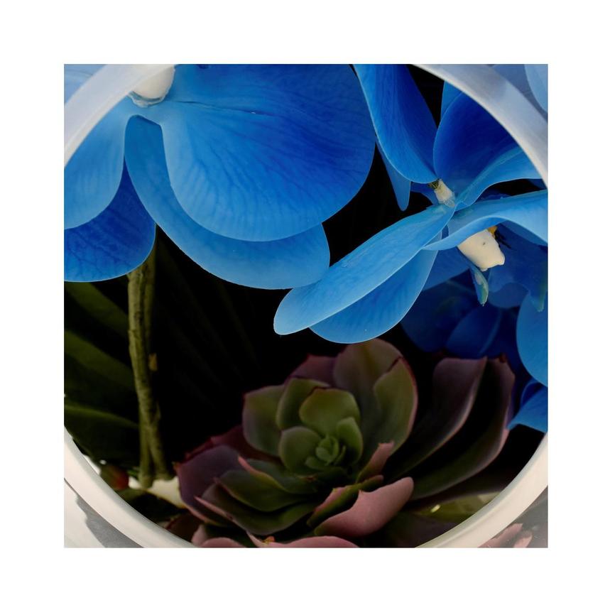 Evie Blue Flower Arrangement  alternate image, 3 of 3 images.