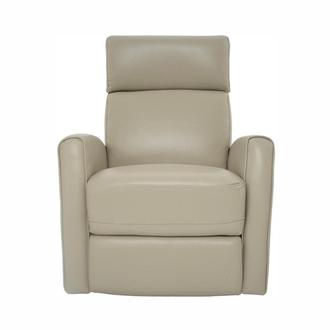 Lucca Cream Leather Power Recliner