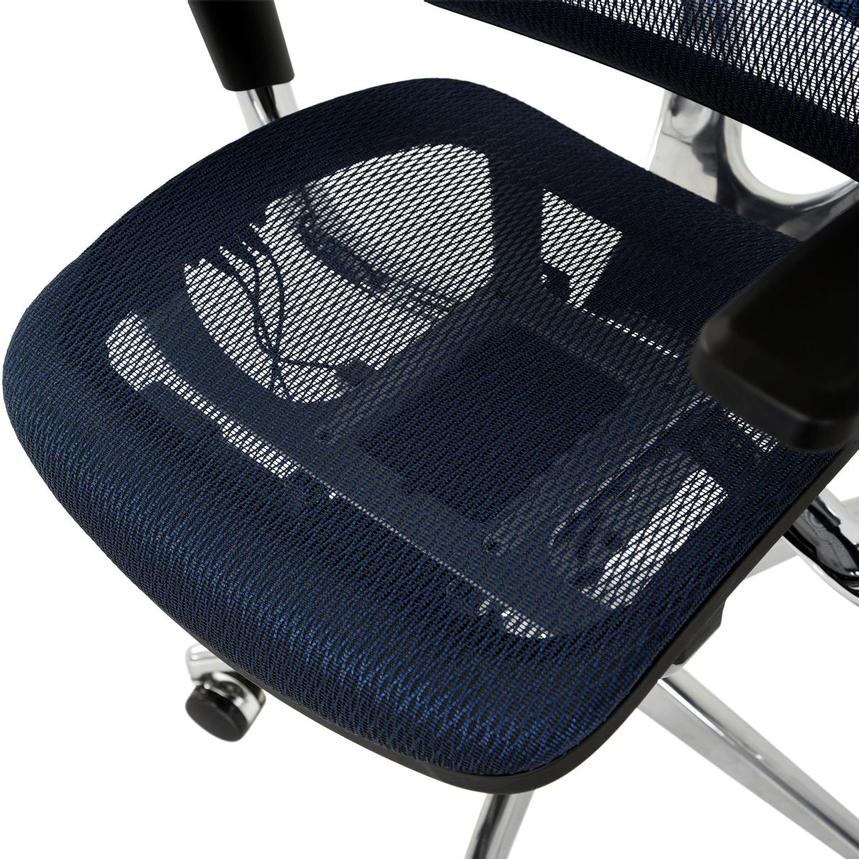 Arsenio Blue High Back Desk Chair  alternate image, 9 of 13 images.