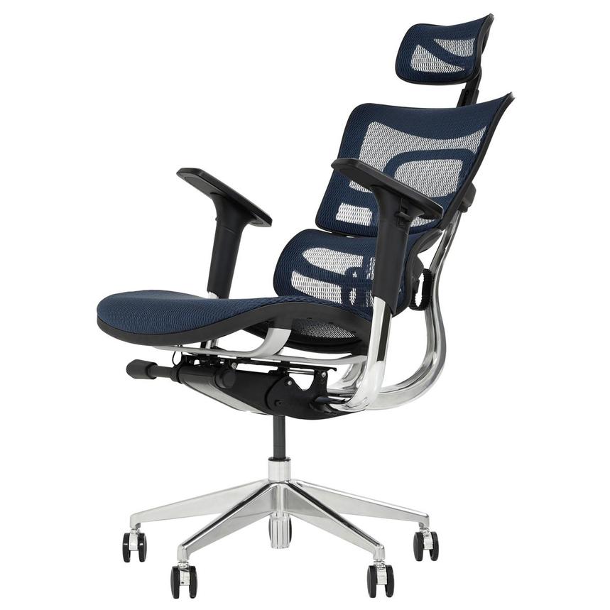 Arsenio Blue High Back Desk Chair El Dorado Furniture