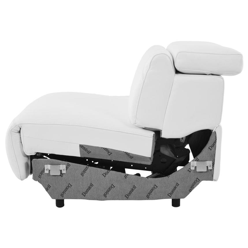 Anchi White Power Motion Armless Recliner  alternate image, 3 of 5 images.