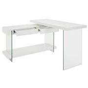 Cherish White L-Shaped Desk  alternate image, 4 of 10 images.