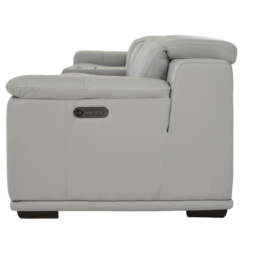 Davis 2.0 Silver Home Theater Leather Seating with 5PCS/3PWR  alternate image, 4 of 11 images.