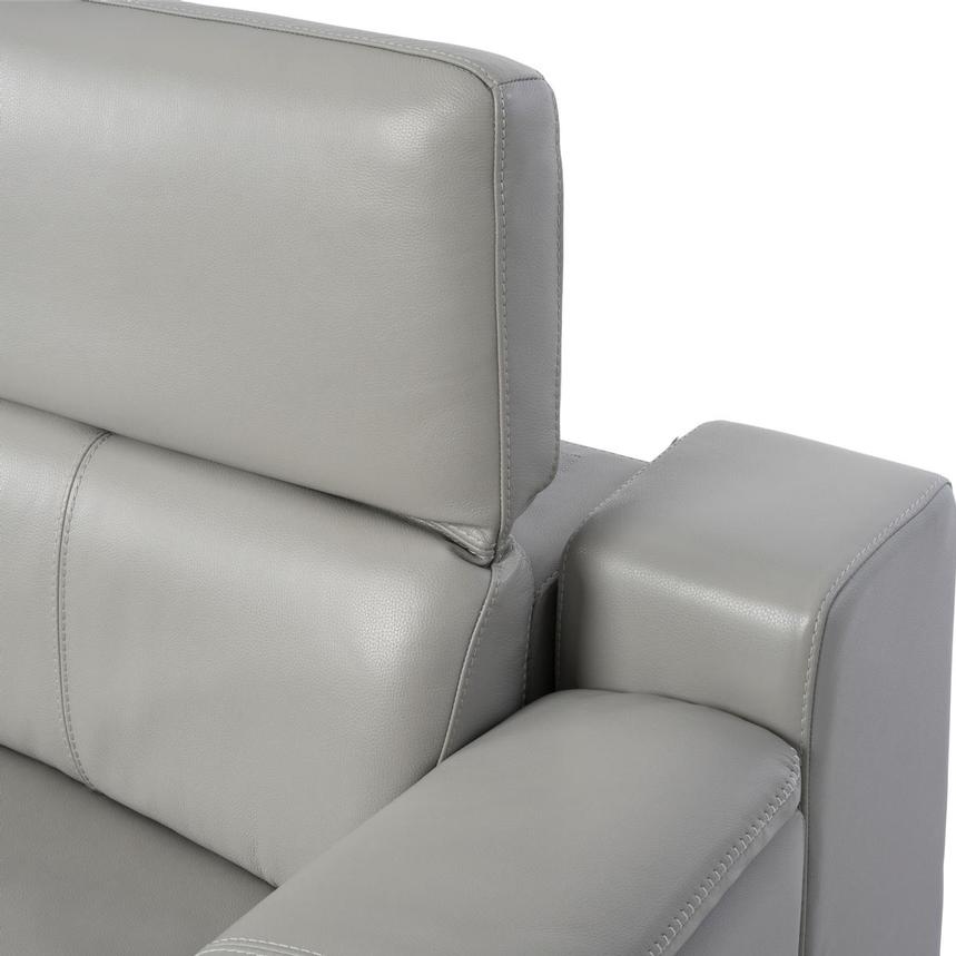 Davis 2.0 Silver Home Theater Leather Seating with 5PCS/3PWR alternate image, 5 of 9 images.