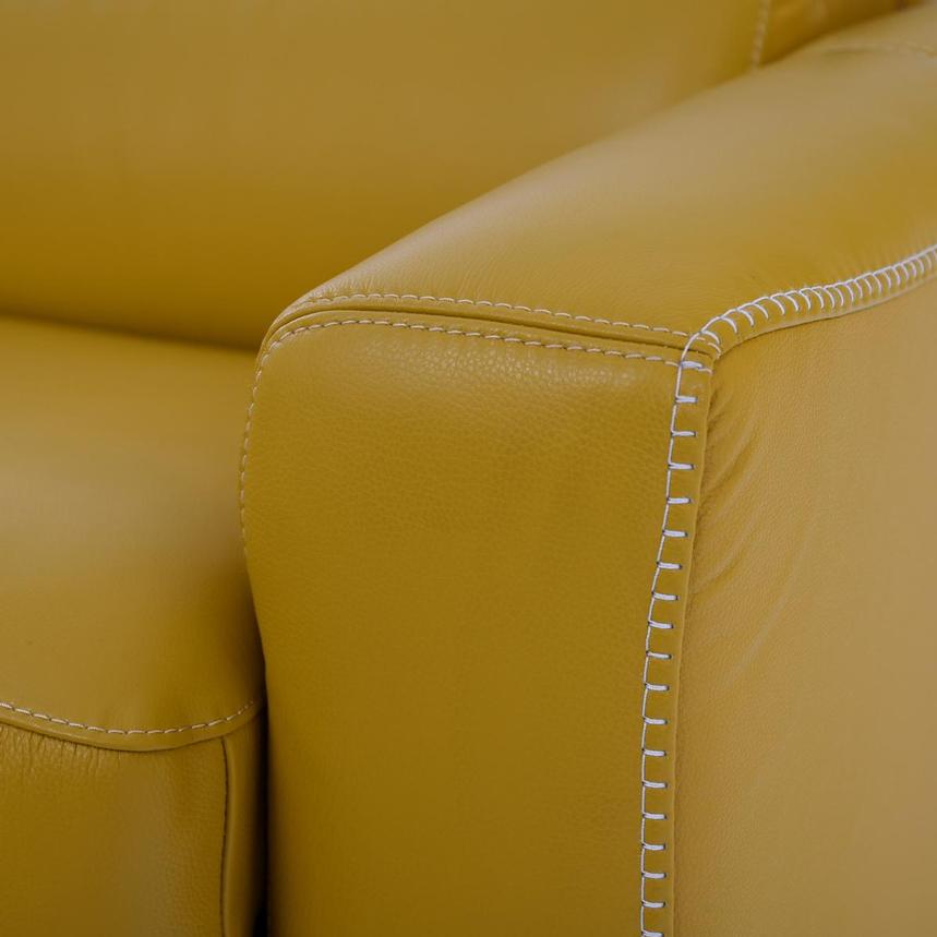 Bay Harbor Yellow Leather Sleeper  alternate image, 9 of 12 images.