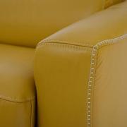 Bay Harbor Yellow Leather Sleeper  alternate image, 9 of 12 images.