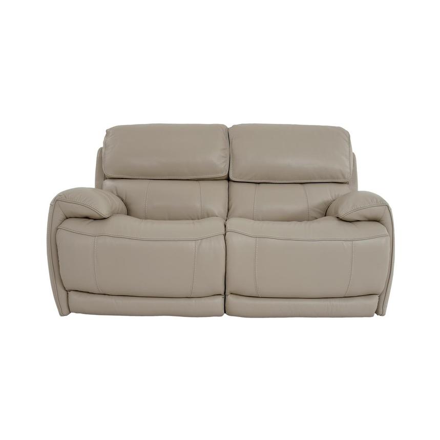 Cody Cream Leather Power Reclining Loveseat  main image, 1 of 11 images.