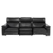 Charlie Black Leather Power Reclining Sofa  alternate image, 2 of 8 images.