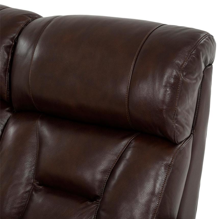 Gio Brown Leather Power Reclining Sofa  alternate image, 6 of 18 images.