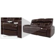 Gio Brown Leather Power Reclining Sofa  alternate image, 17 of 18 images.