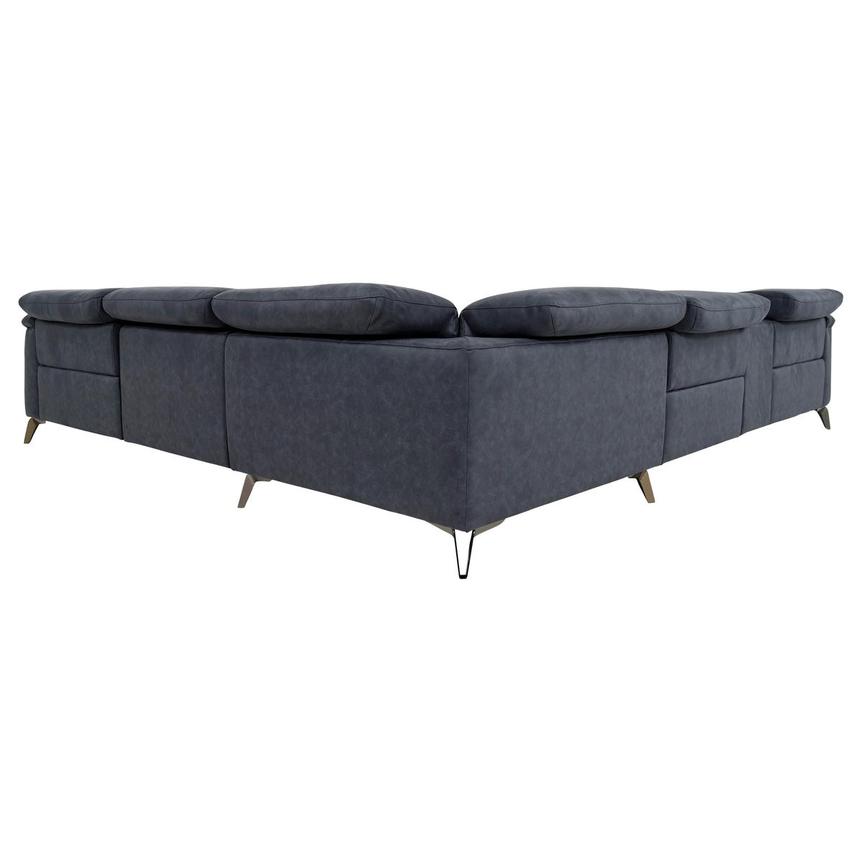 Claribel II Blue Power Reclining Sectional with 6PCS/3PWR  alternate image, 4 of 12 images.