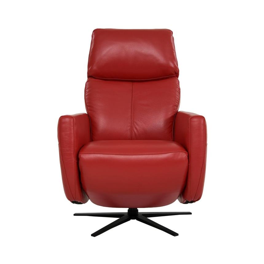 Kirk Red Power Motion Leather Recliner