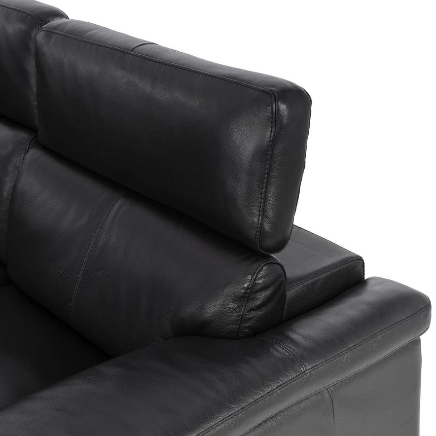Charlie Black Leather Power Reclining Sofa alternate image, 5 of 8 images.