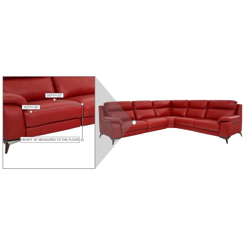 Barry Red Leather Power Reclining, Red Leather Sofas And Sectionals