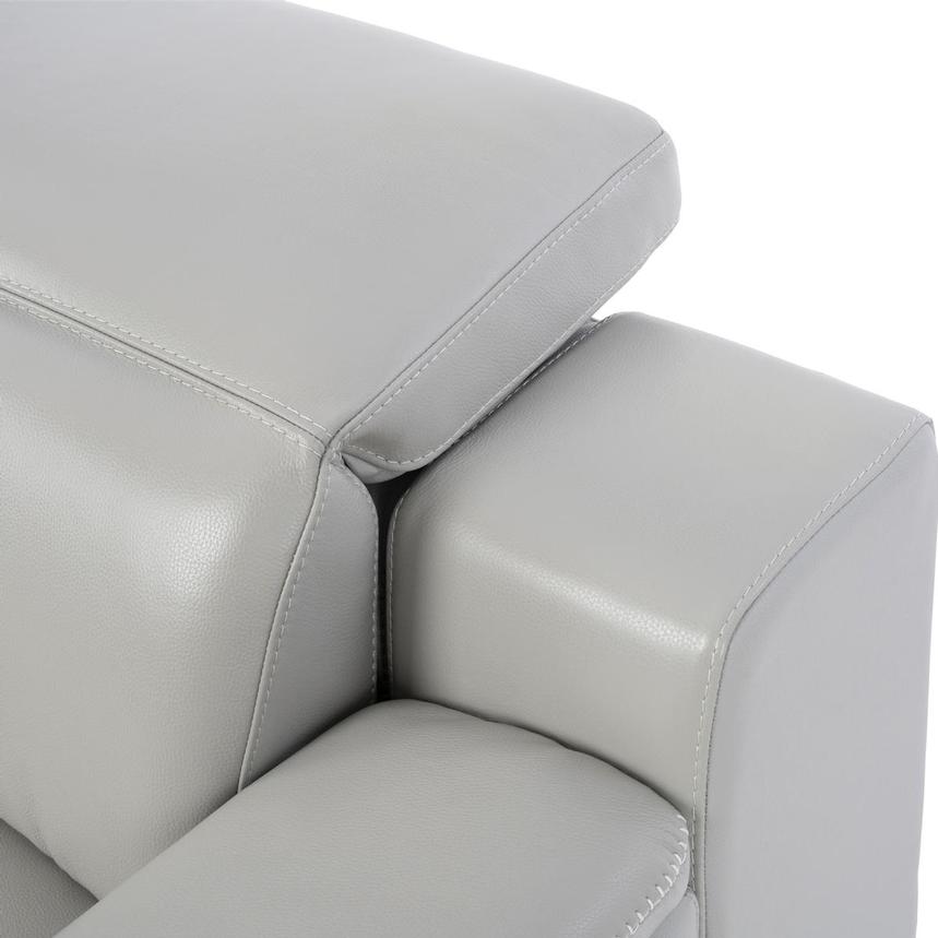 Davis 2.0 Silver Leather Power Reclining Sectional with 4PCS/2PWR alternate image, 5 of 10 images.