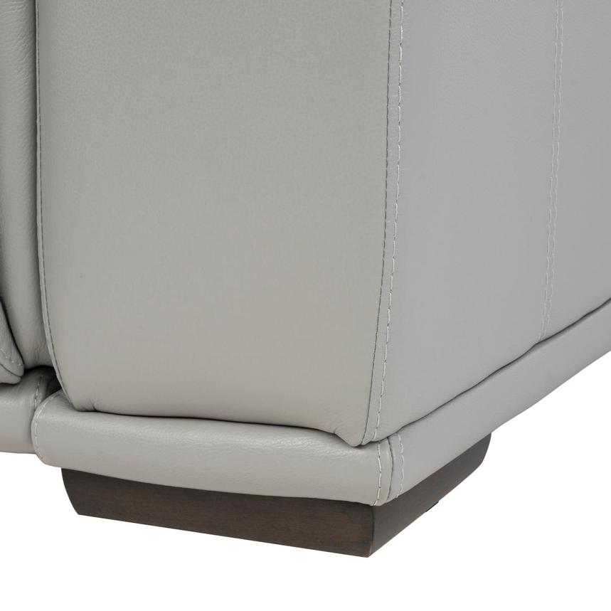 Davis 2.0 Silver Leather Power Reclining Sectional with 4PCS/2PWR alternate image, 9 of 10 images.