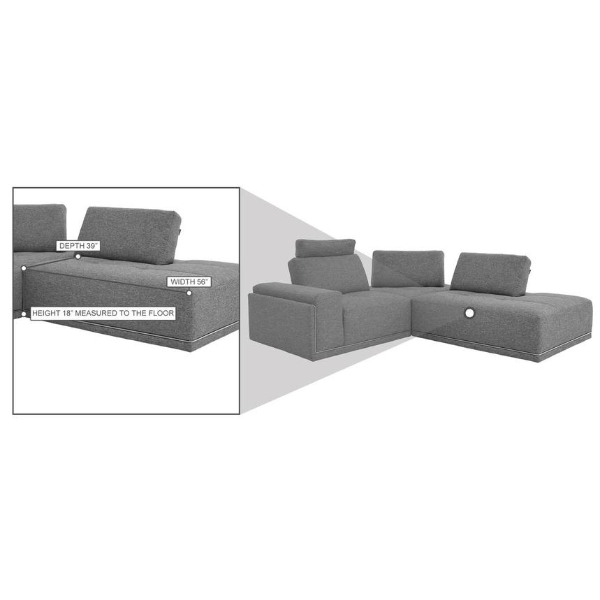 Satellite 3PC Corner Sofa w/Right Chaise  alternate image, 6 of 6 images.