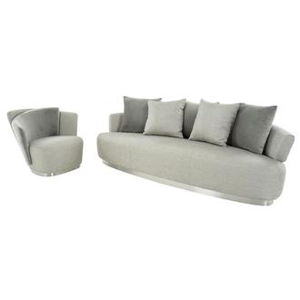 Petal Gray Living Room Set