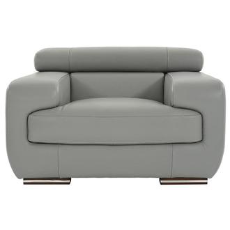 Grace Light Gray Leather Chair