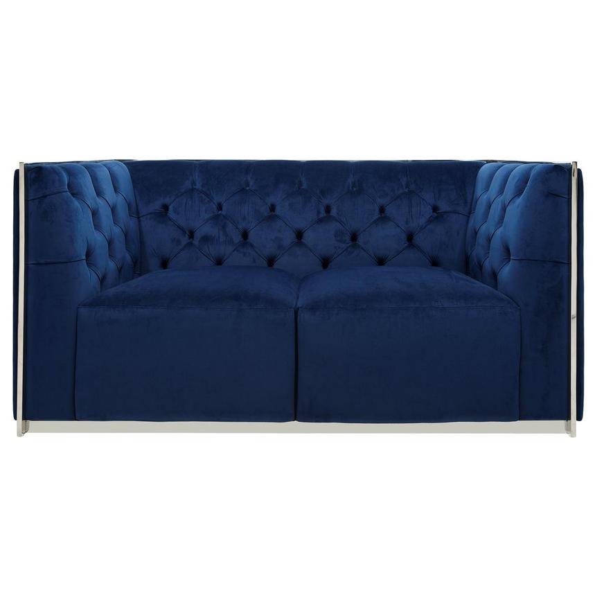 Emma Blue Loveseat  alternate image, 3 of 10 images.