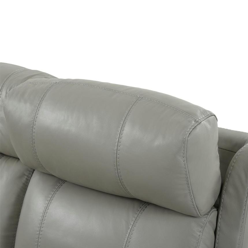 Ronald 2.0 Gray Leather Power Reclining Sectional with 5PCS/3PWR  alternate image, 6 of 8 images.