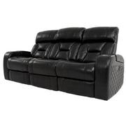 Gio Black Leather Power Reclining Sofa  alternate image, 2 of 18 images.