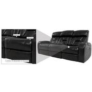Gio Black Leather Power Reclining Sofa  alternate image, 17 of 18 images.