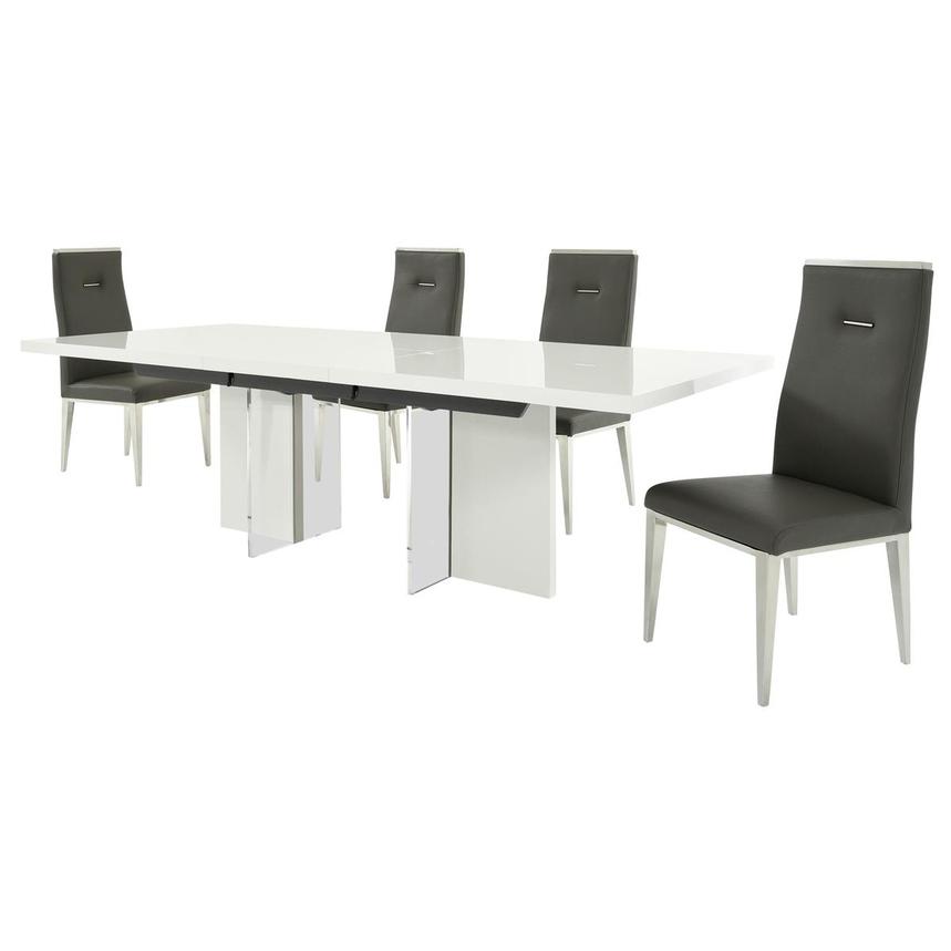 Siena/Hyde Gray 5-Piece Dining Set  alternate image, 4 of 17 images.