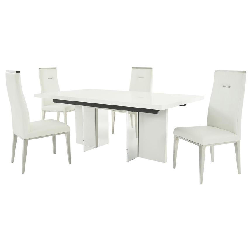 Siena Hyde White 5 Piece Dining Set, Eldorado Dining Room Tables And Chairs