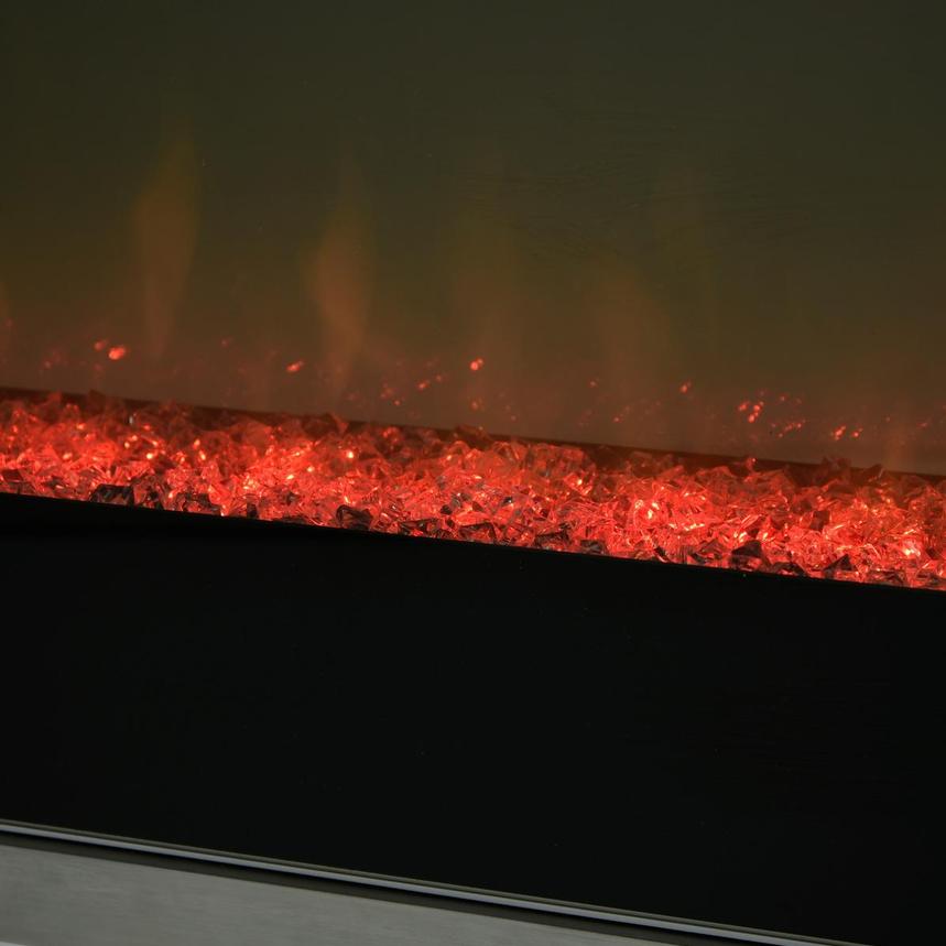Teire White Electric Fireplace w/Cabinets alternate image, 10 of 15 images.