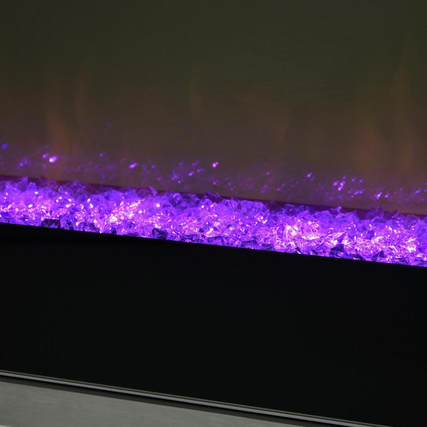 Teire White Electric Fireplace w/Cabinets alternate image, 12 of 15 images.