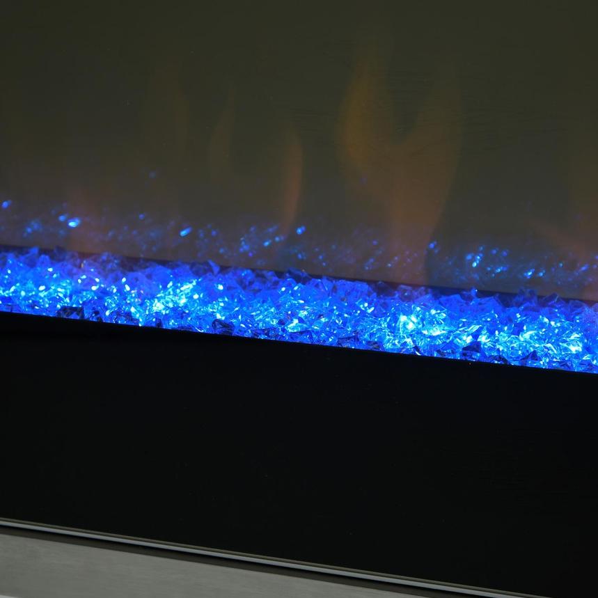 Teire White Electric Fireplace w/Cabinets  alternate image, 14 of 15 images.