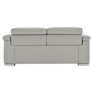 Charlie Light Gray Leather Power Reclining Loveseat  alternate image, 5 of 11 images.