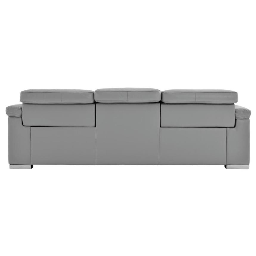 Charlie Light Gray Leather Power Reclining Sofa  alternate image, 5 of 12 images.