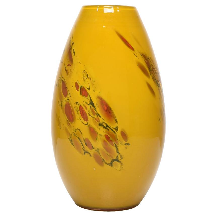 Splash Yellow Small Glass Vase  main image, 1 of 4 images.