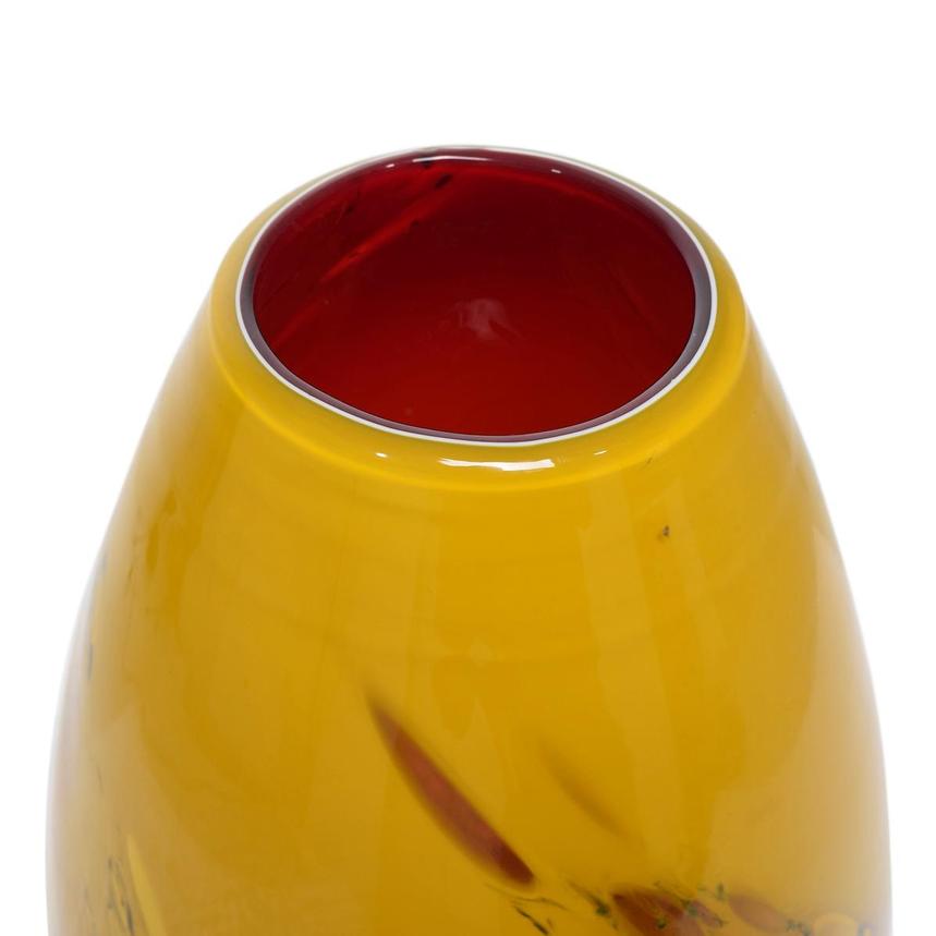 Splash Yellow Small Glass Vase | El Dorado Furniture