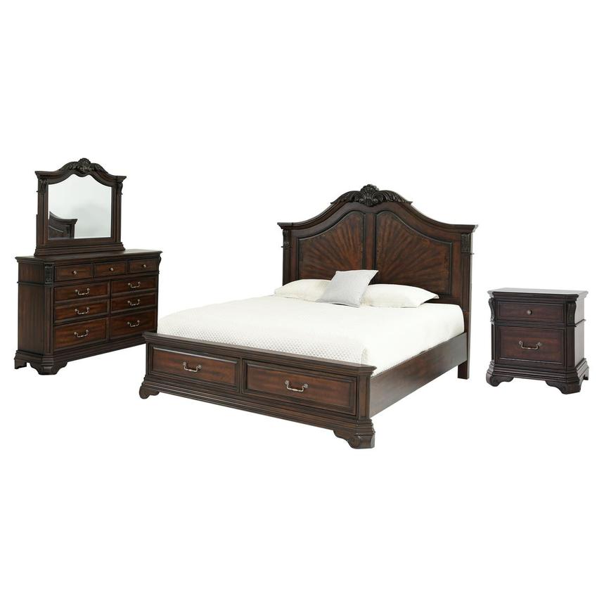 Charles 4-Piece Queen Bedroom Set  main image, 1 of 6 images.