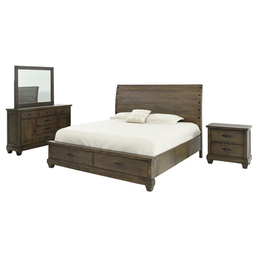 Hamilton Brown 4 Piece King Bedroom Set