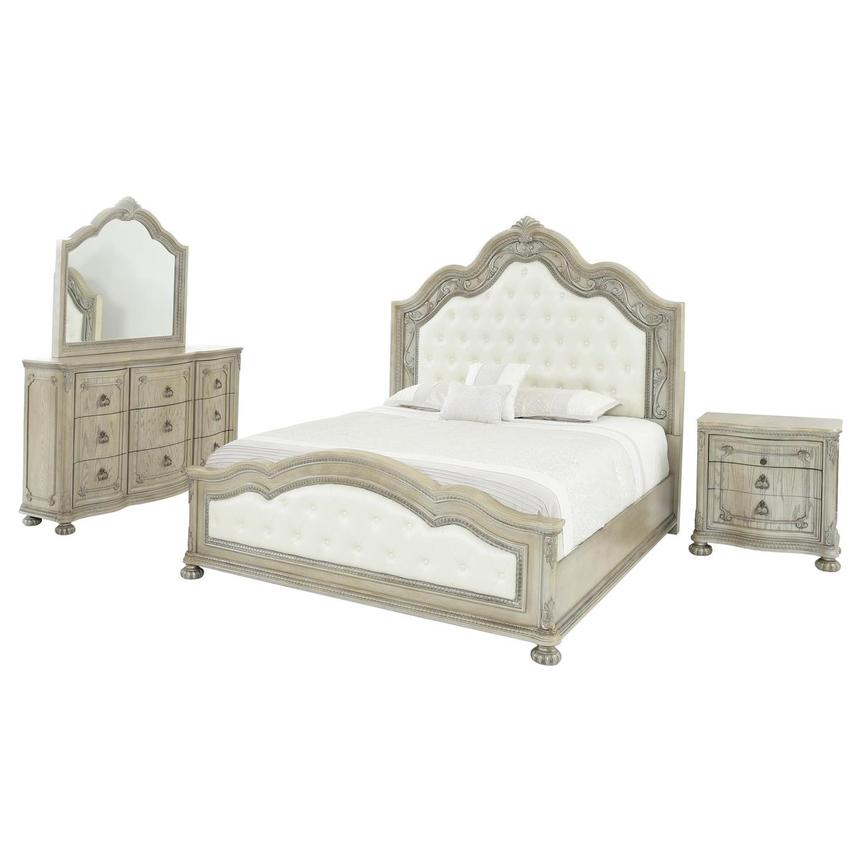 Granada Cream 4Piece Queen Bedroom Set El Dorado Furniture