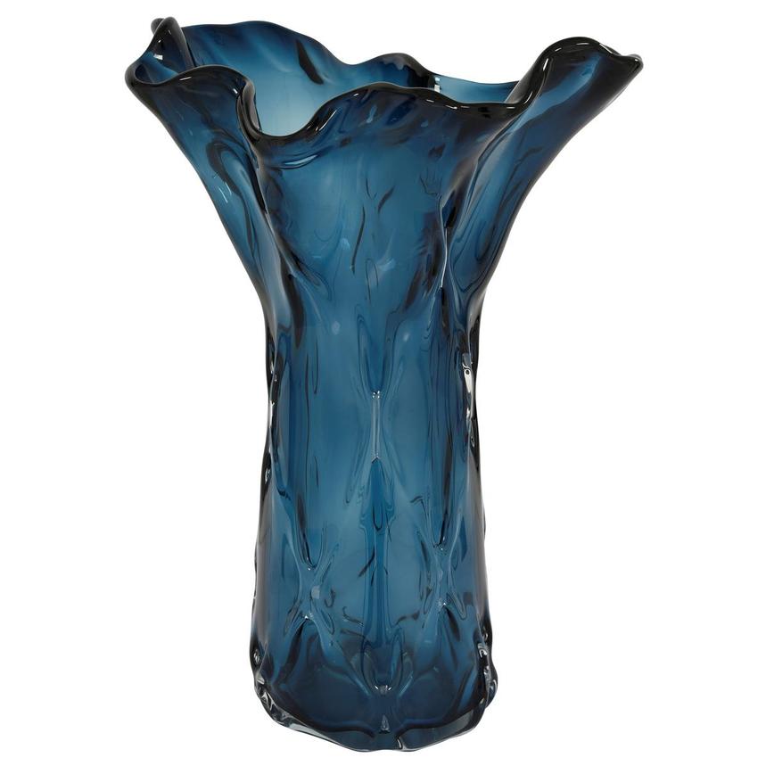 Mahle Blue Glass Vase  alternate image, 2 of 5 images.