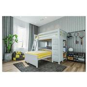 Haus White Twin Over Twin Bunk Bed w/Desk & Chest  alternate image, 3 of 13 images.