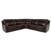 Billy Joe Leather Power Reclining Sectional with 5PCS/3PWR  main image, 1 of 10 images.