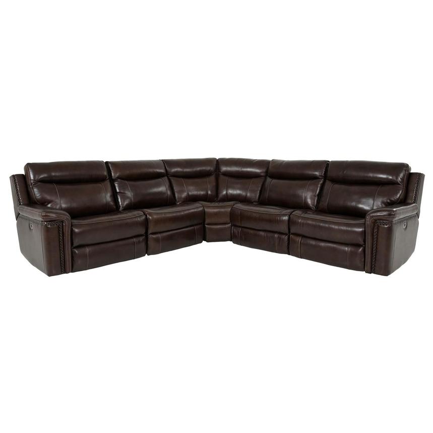 Billy Joe Leather Power Reclining Sectional with 5PCS/3PWR  alternate image, 2 of 10 images.