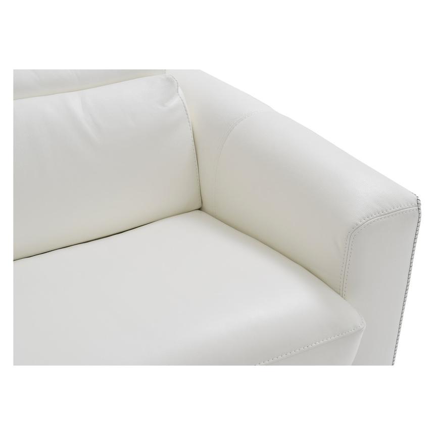 Bay Harbor White Leather Sleeper w/Left Chaise  alternate image, 7 of 10 images.